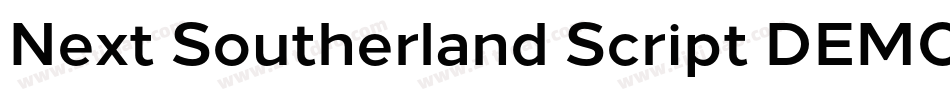 Next Southerland Script DEMO字体转换